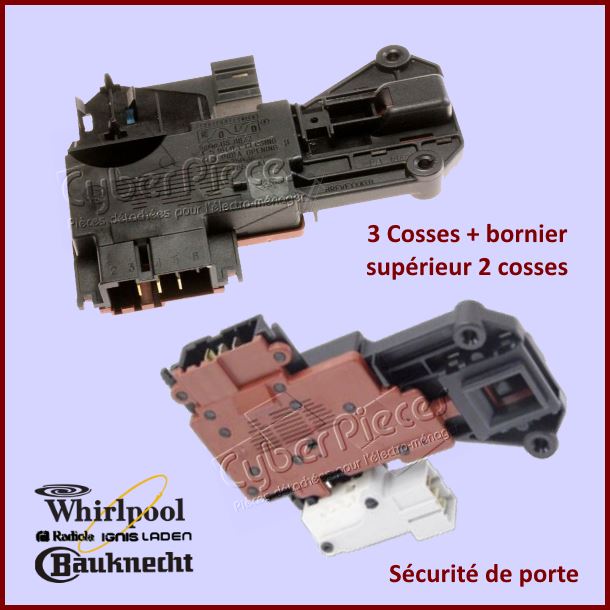 Sécurité de porte Whirlpool 481228058019 -  Pièces machine à laver