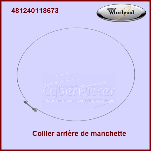 Cerclage arrière de manchette Whirlpool 481240118673 -  Pièces mach...