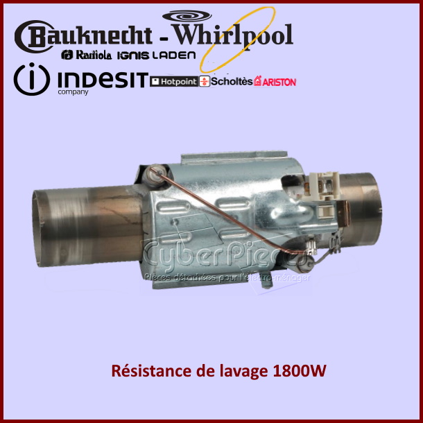 Résistance de lavage 1800W Indesit C00074000