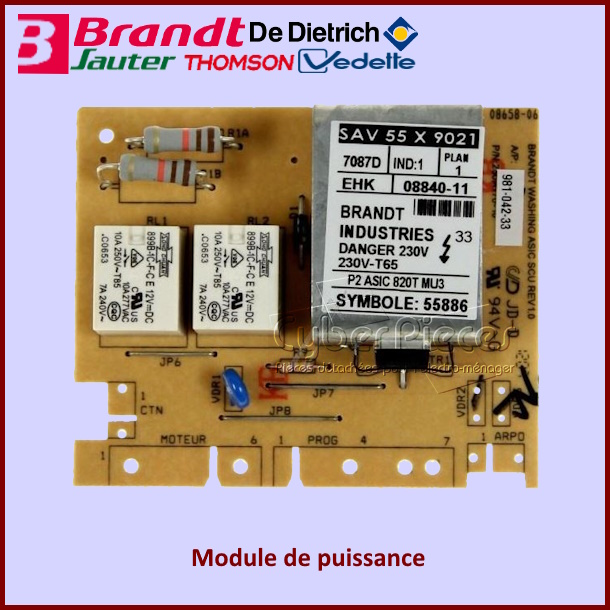 Module carte de puissance Brandt 55X9021