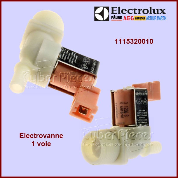 Électrovanne 1 voie 1115320010 -  Pièces machine à laver