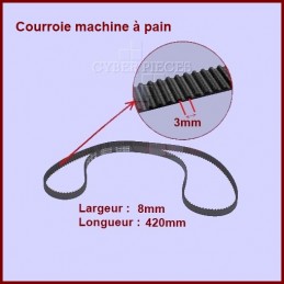 La courroie 420mm