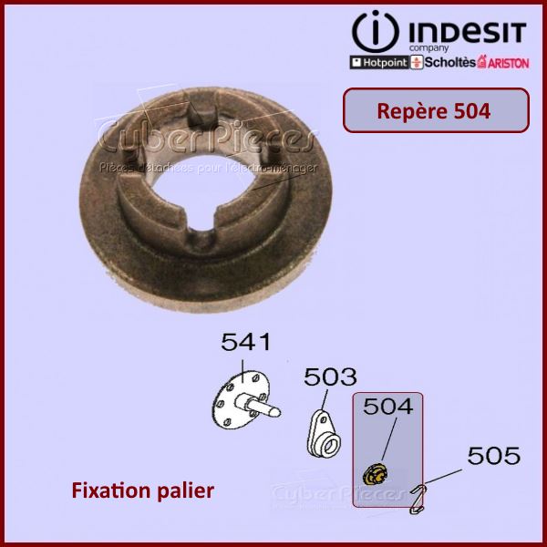 Fixation palier Indesit C00142631