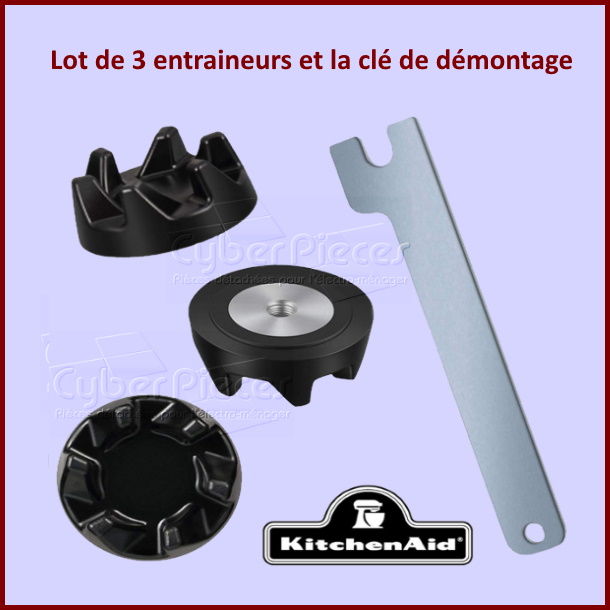 Lot de 3 entraineurs et la clé de démontage Kitchenaid