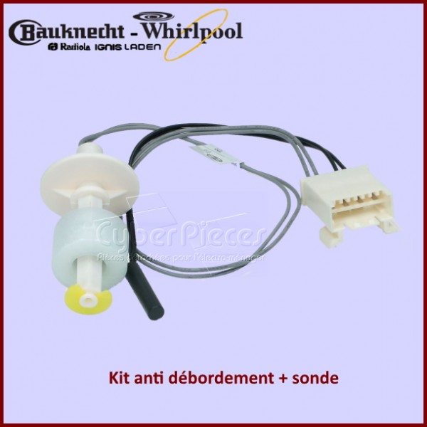 Détecteur niveau d'eau Whirlpool 481010398897