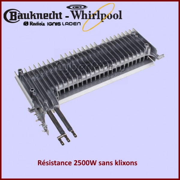 Résistance 2500W Whirlpool 481231028307