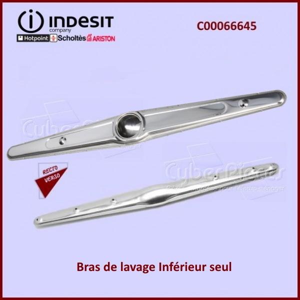 Bras de lavage Inférieur seul Indesit C00066645