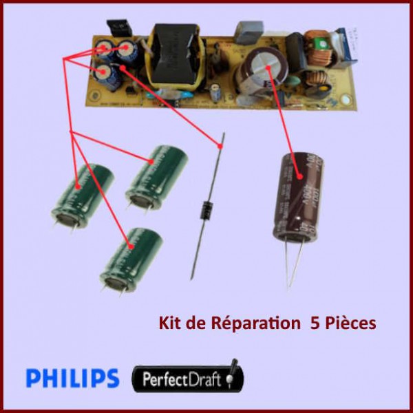 Kit réparation condensateurs PerfectDraft 996500044310 Carte électronique d'alimentation