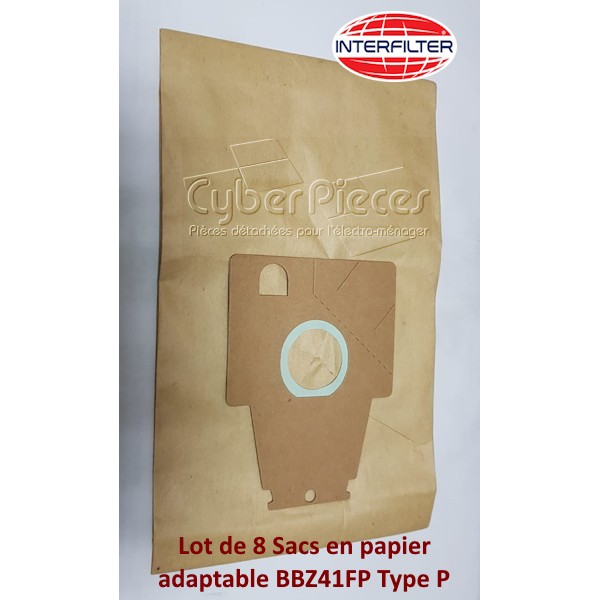 Lot de 8 Sacs en papier BBZ41FP Type P